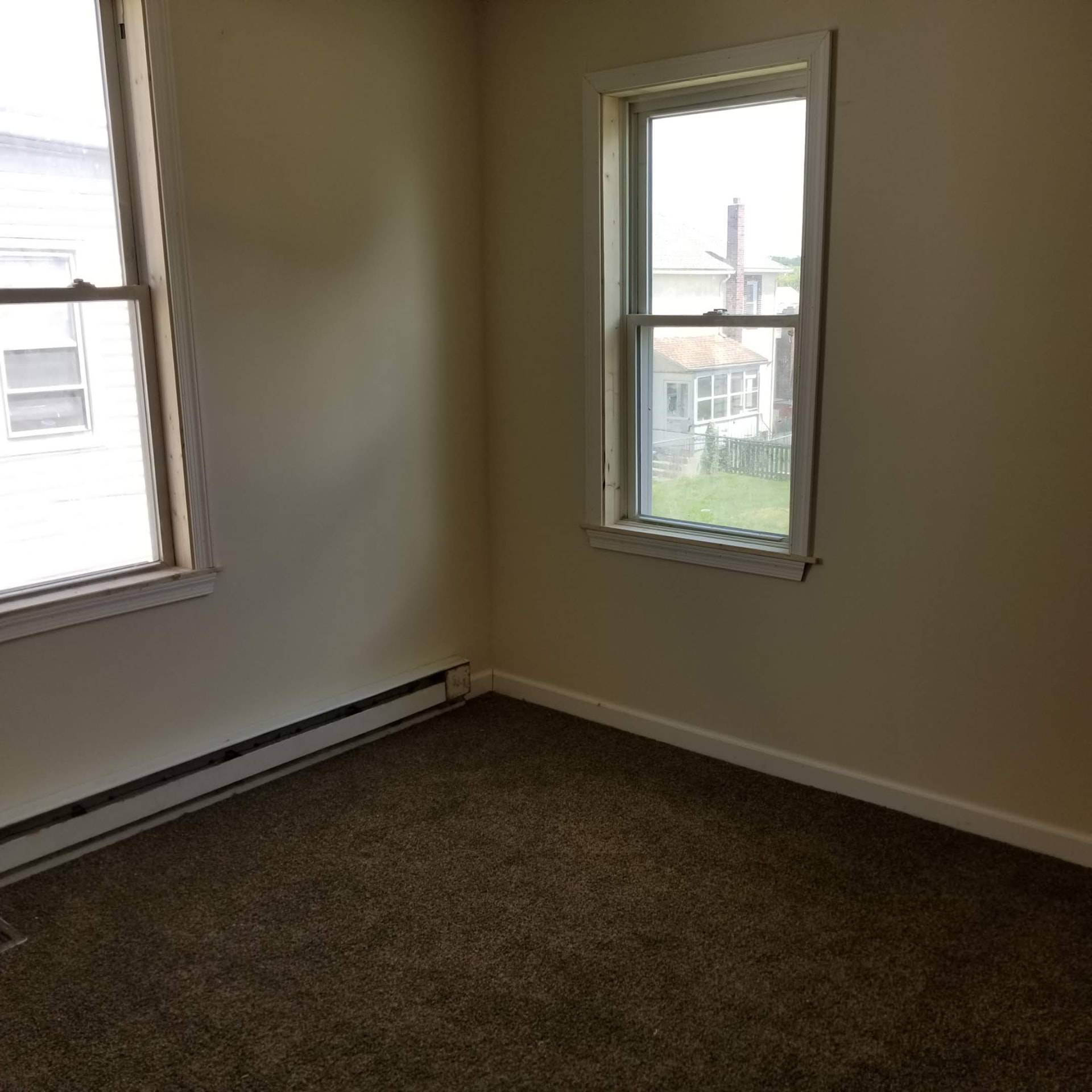 Finished, painted room with new carpet
